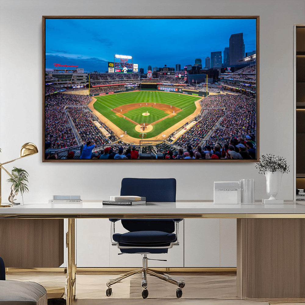 Target Field Stadium Wall Art Canvas Print – Minnesota Twins