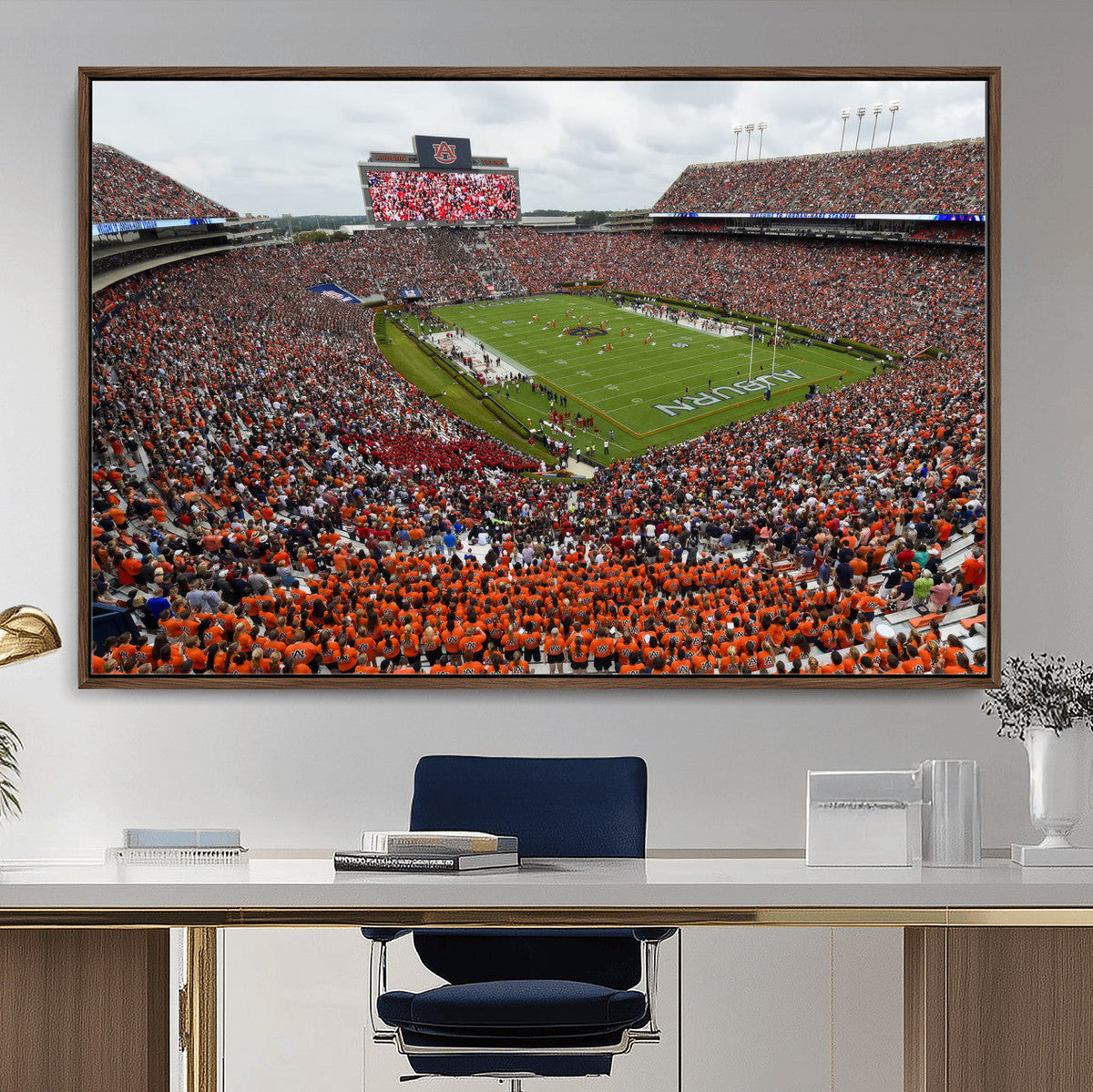 Jordan-Hare Stadium Wall Art Canvas Print, College Sports