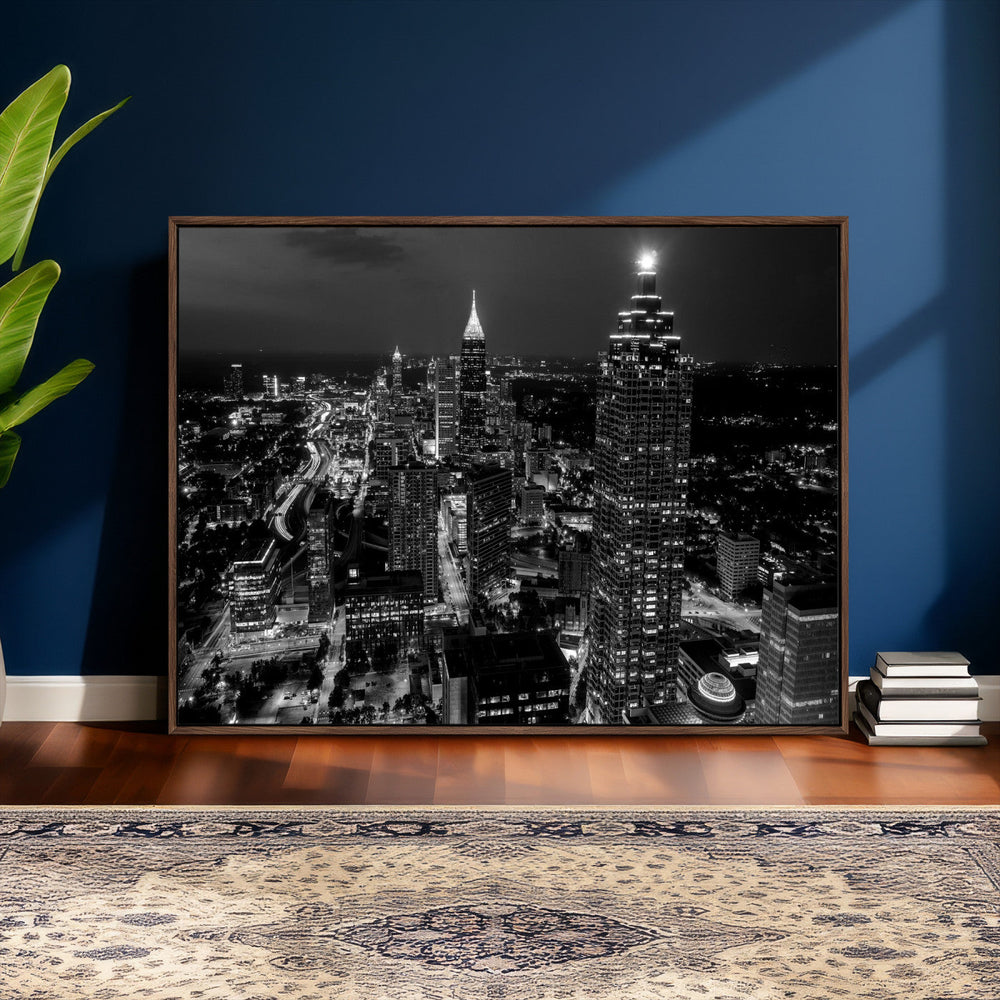 Atlanta Skyline Wall Art Canvas Print, Atlanta Downtown