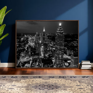 Atlanta Skyline Wall Art Canvas Print, Atlanta Downtown