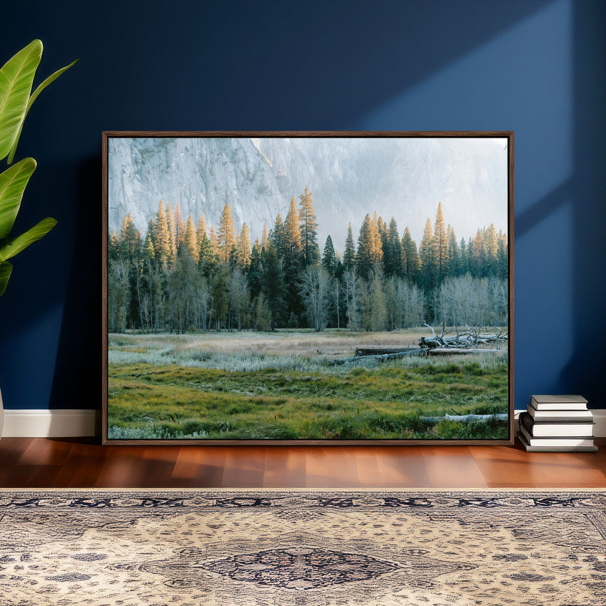 Forest Meadow Wall Art Canvas Print, Pine Tree Landscape