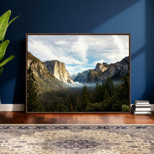 Yosemite Valley Mountain Wall Art Canvas Print, Granite