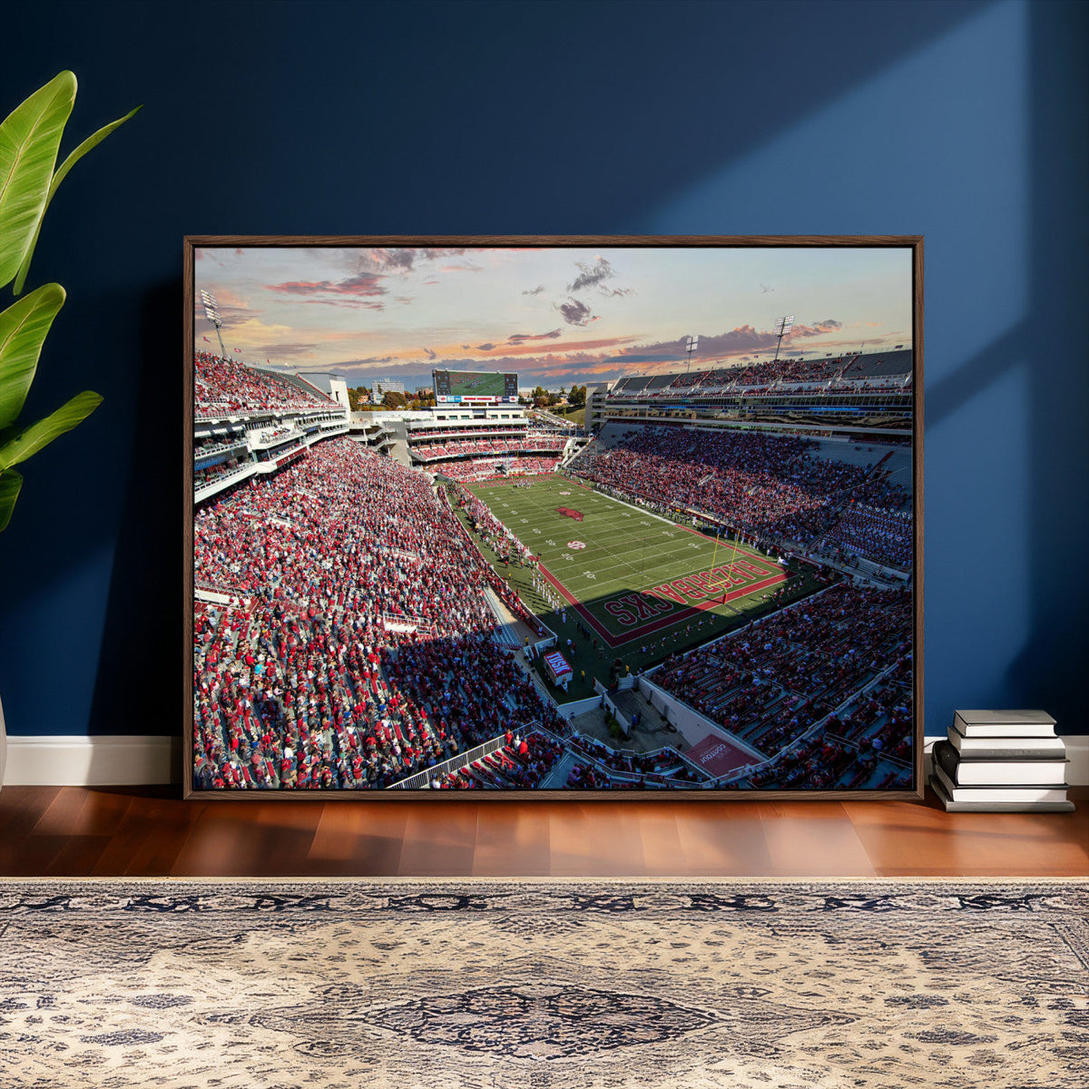 Donald W. Reynolds Razorback Stadium Wall Art Canvas Print –