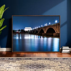 Washington DC Wall Art Canvas Print – Lincoln Memorial Night