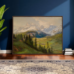 Konrad Petrides View from Mount Helm Canvas — Austrian