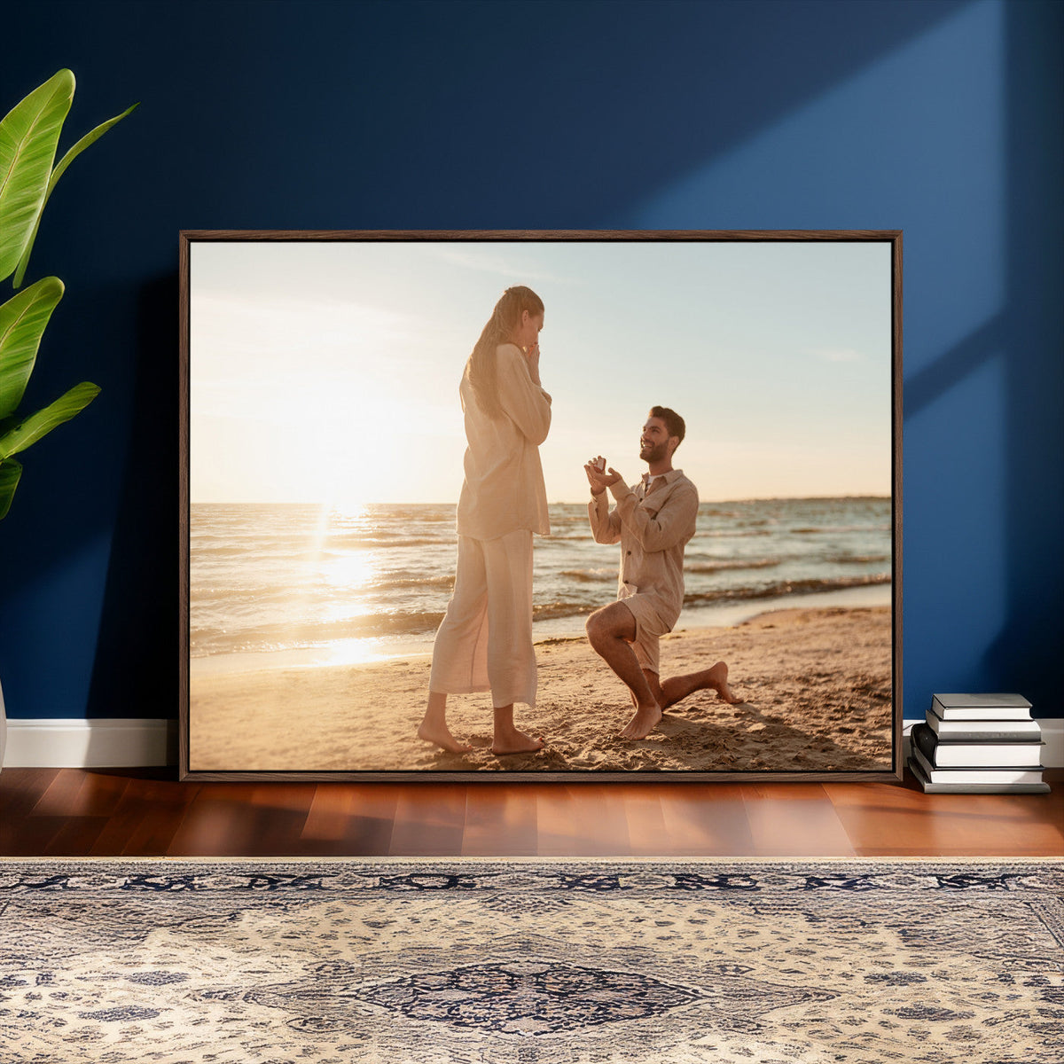 Custom Photo Framed Canvas Wall Art, Personalized Picture Print