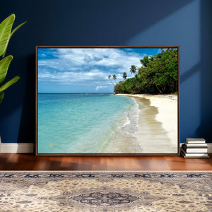 Puerto Rico Beach Paradise Wall Art – Tropical Coastal Print