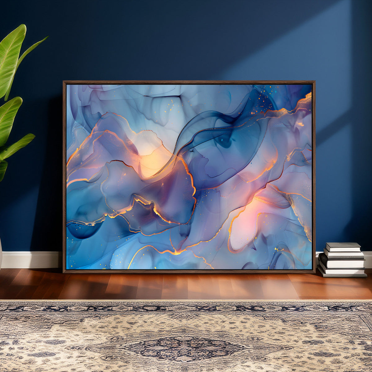 Colorful Abstract Canvas Wall Art Print, Vibrant Popup Color Art Print