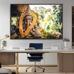 Hinduism Statue Wall Art Canvas Print
