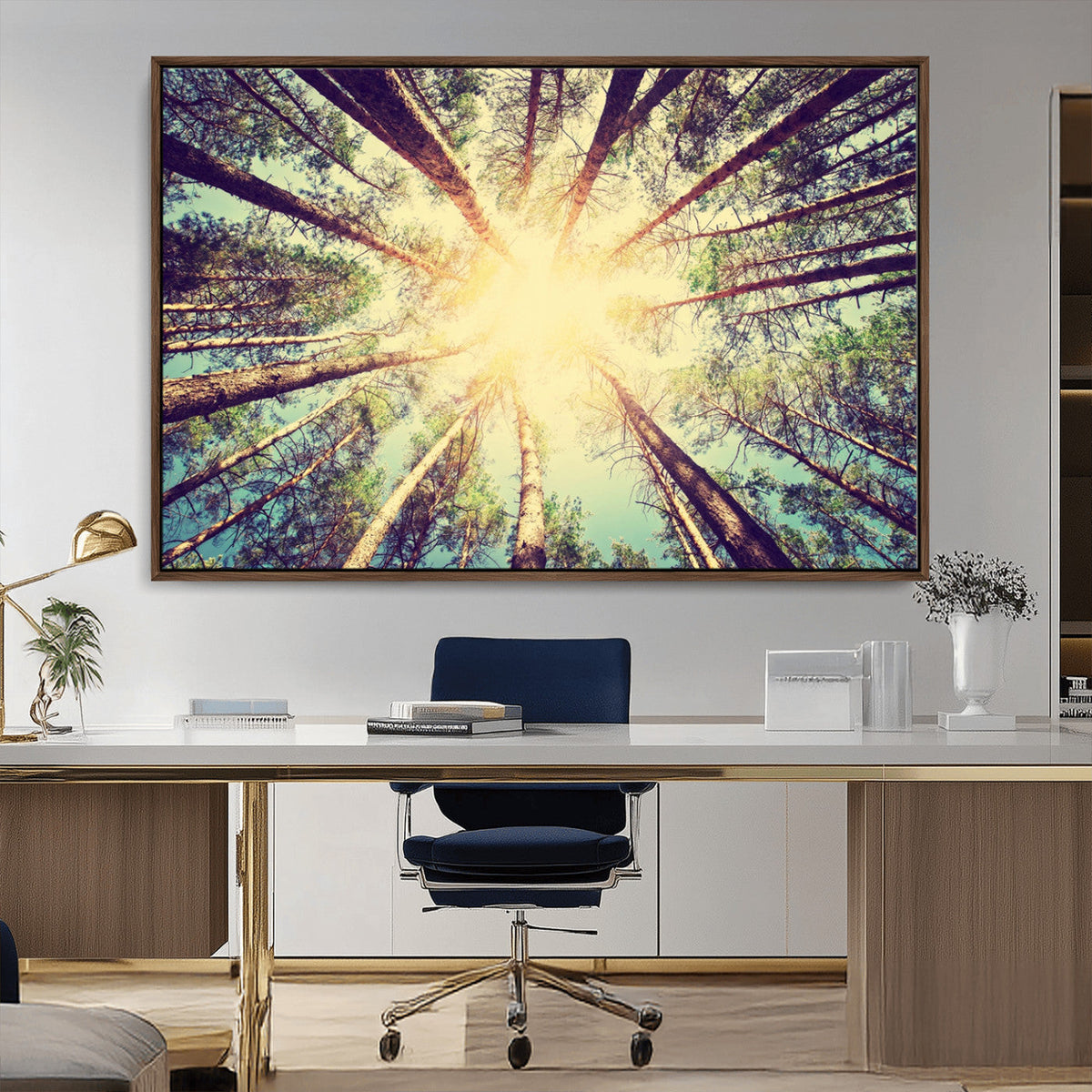 Tree and Sunshine Canvas Print