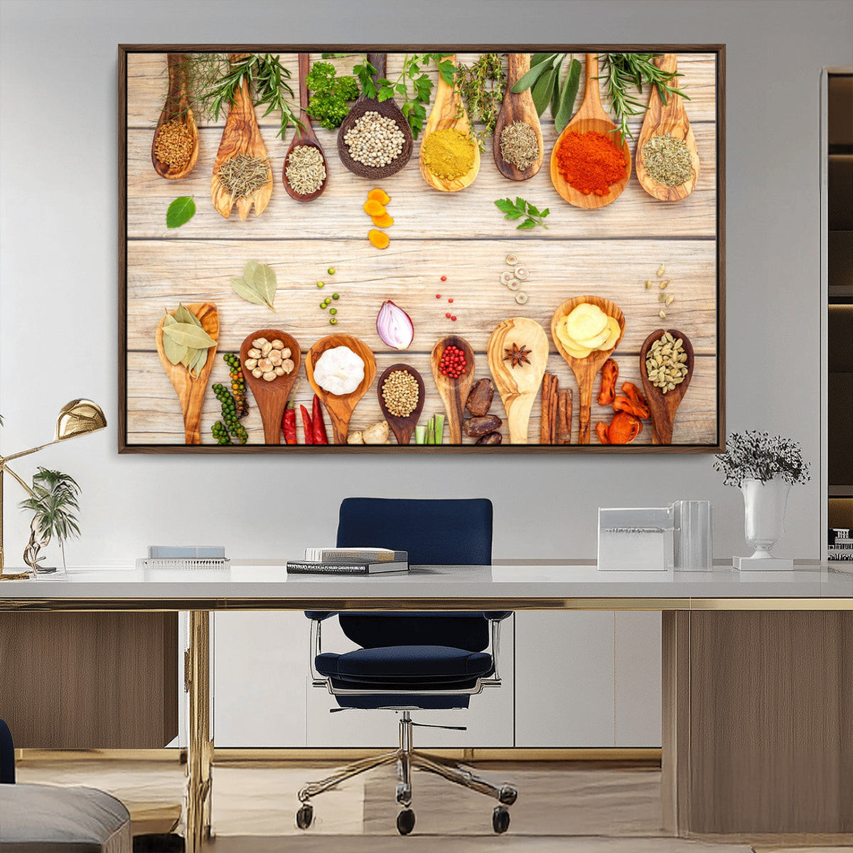 Kitchen Spice on the Table Wall Art, Kitchen Spice Wall Art