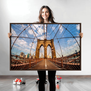 Brooklyn Bridge Manhattan Wall Art Canvas Print