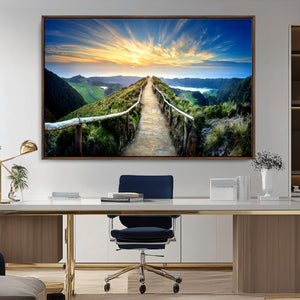 Mountain Landscape Wall Art Canvas Print