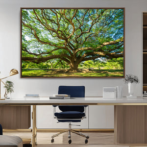 Majestic Oak Tree Wall Art – Serene Nature Canvas Print with