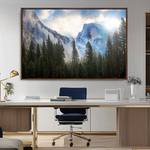 Half Dome Yosemite Calinia Wall Art Canvas Print El Capitan