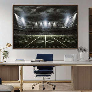 American Football Stadium Wall Art Canvas Print, Stadium