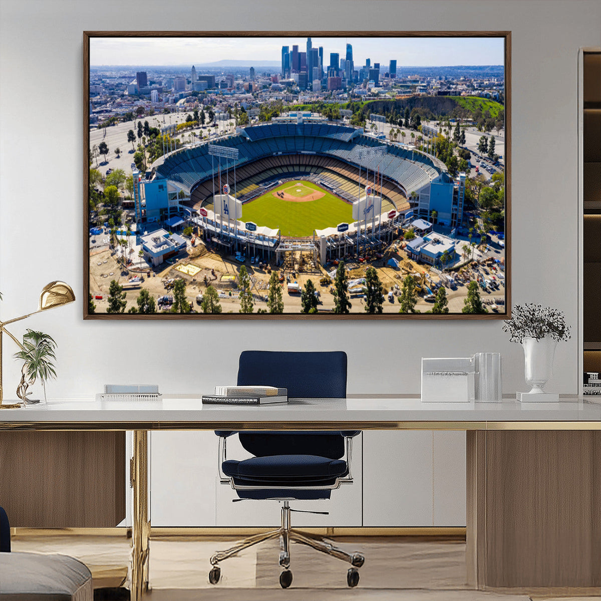 Los Angeles Dodgers Dodger Stadium Wall Art Canvas Print -
