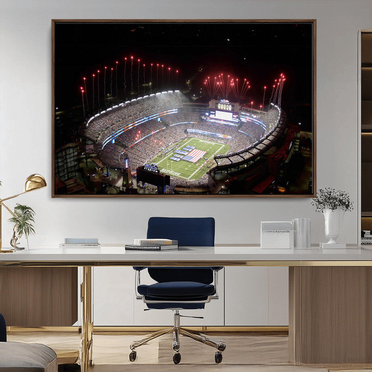New England Patriots Team Print Wall Art- Foxborough