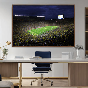 Michigan Wolverines Football Canvas Wall Decor, Football