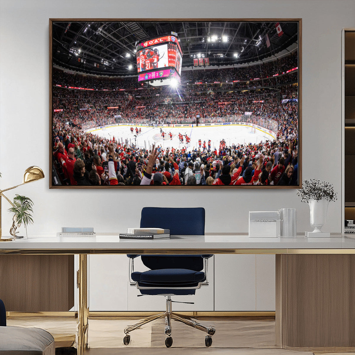 Amerant Bank Arena Wall Art Canvas Print - Basketball Arena