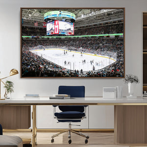 Sharks Arena Blackhawks Sharks Ice Hockey Stadium Wall Art