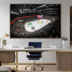 Vaudoise Lausanne Ice Hockey Arena Stadium Wall Art Canvas,