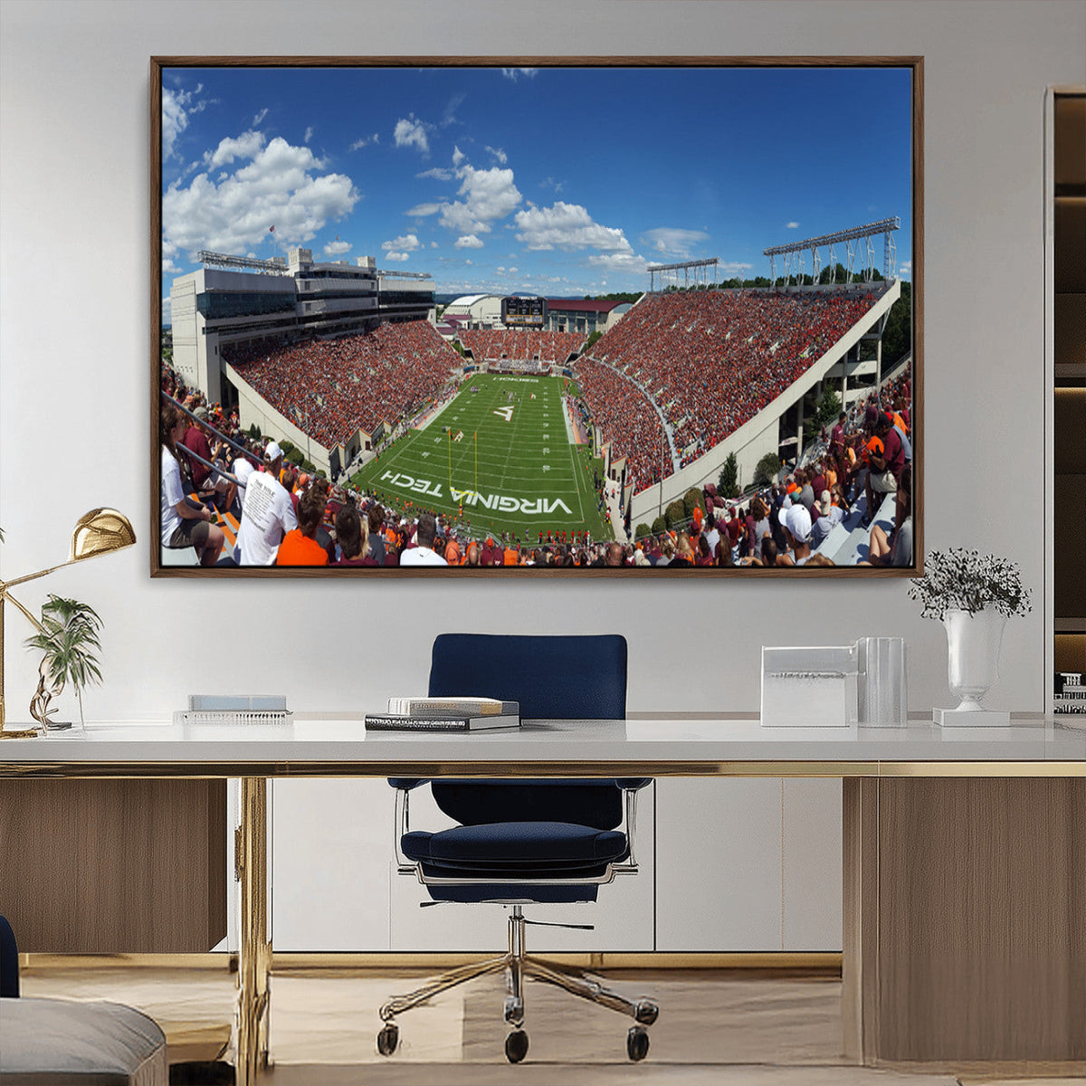 Virginia Tech Hokies Football Team Print - Blacksburg Lane