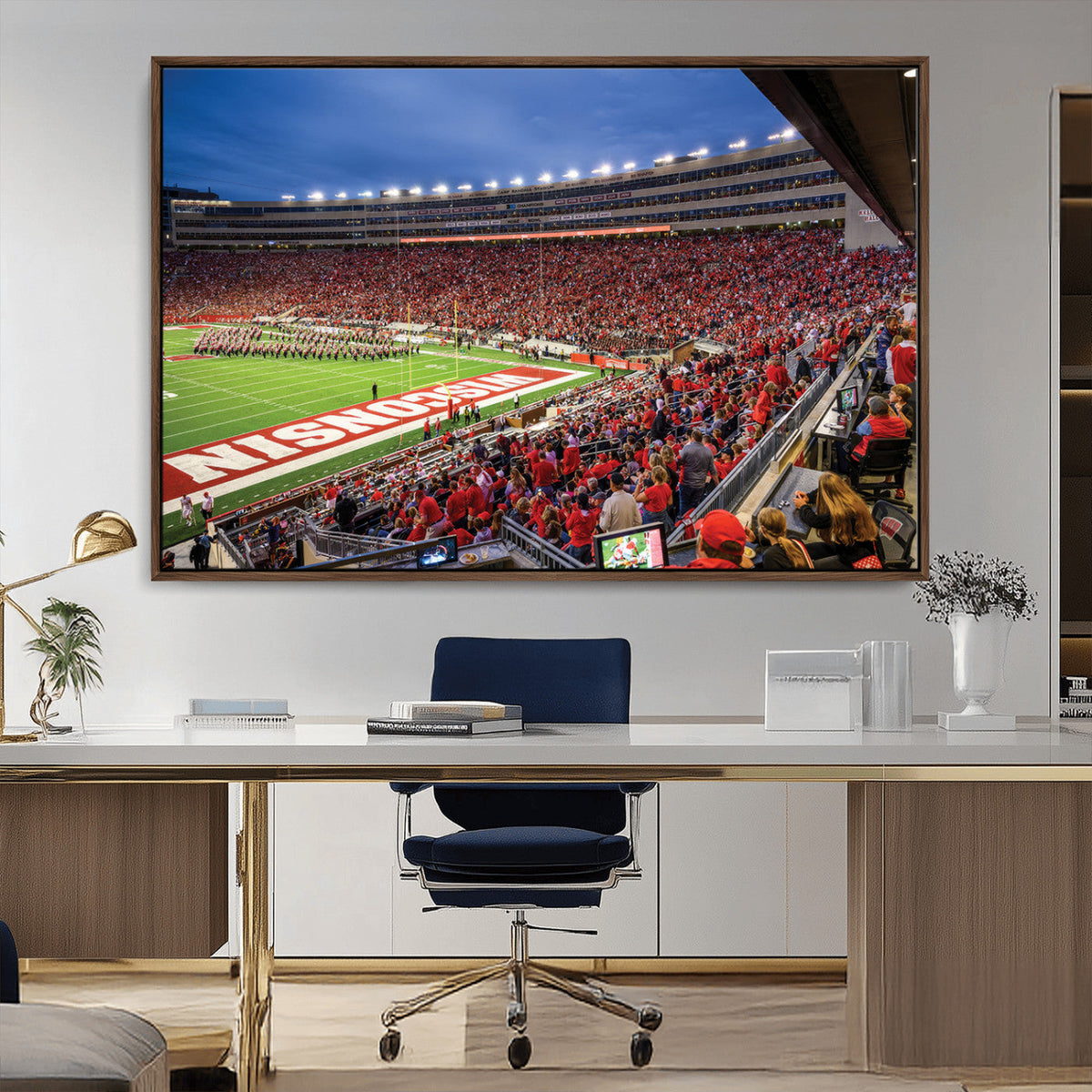 Wisconsin Badgers Football Team Print - Madison Camp Randall