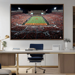 Oklahoma State Cowboys Canvas Print, Football Team Print -