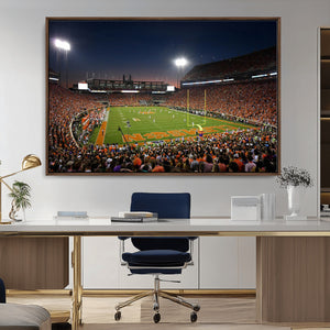 Clemson University Tigers Art Print, Football Team Print -
