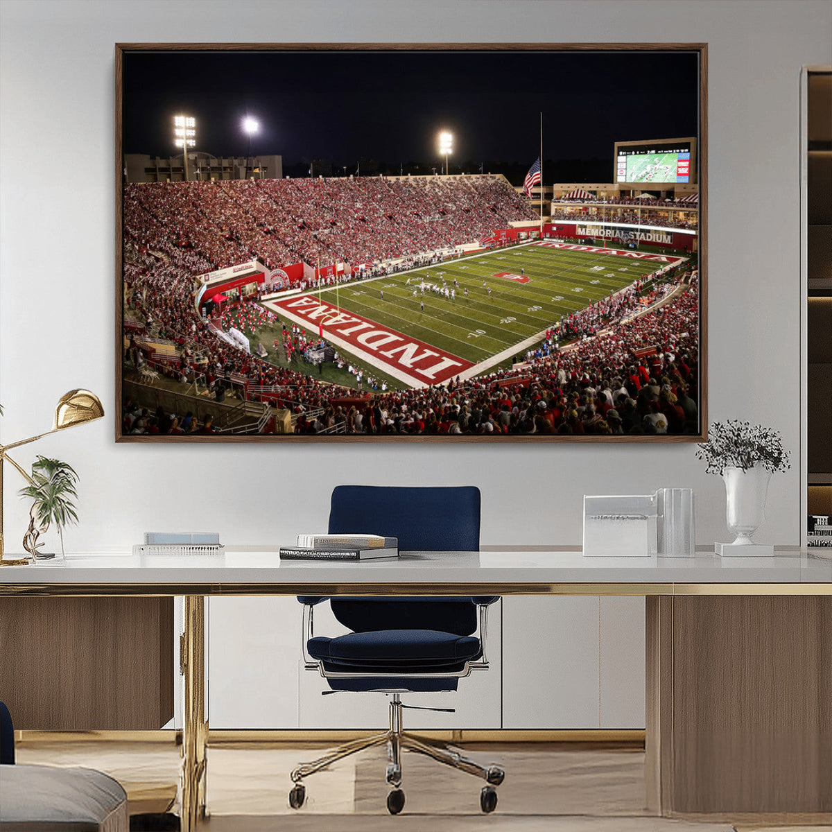 Indiana University Hoosiers Football Team Print Canvas -