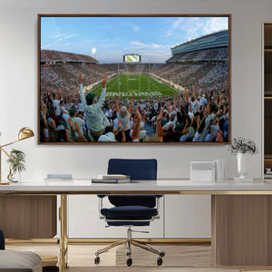Michigan State Spartans Football Team Art Print - East