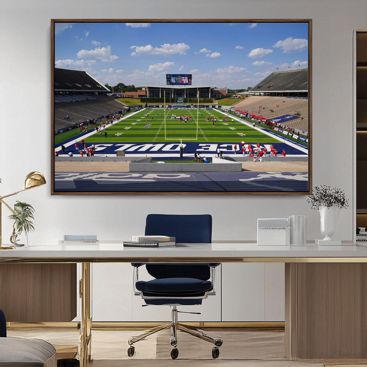Rice University Owls Football Team Print - Houston Rice