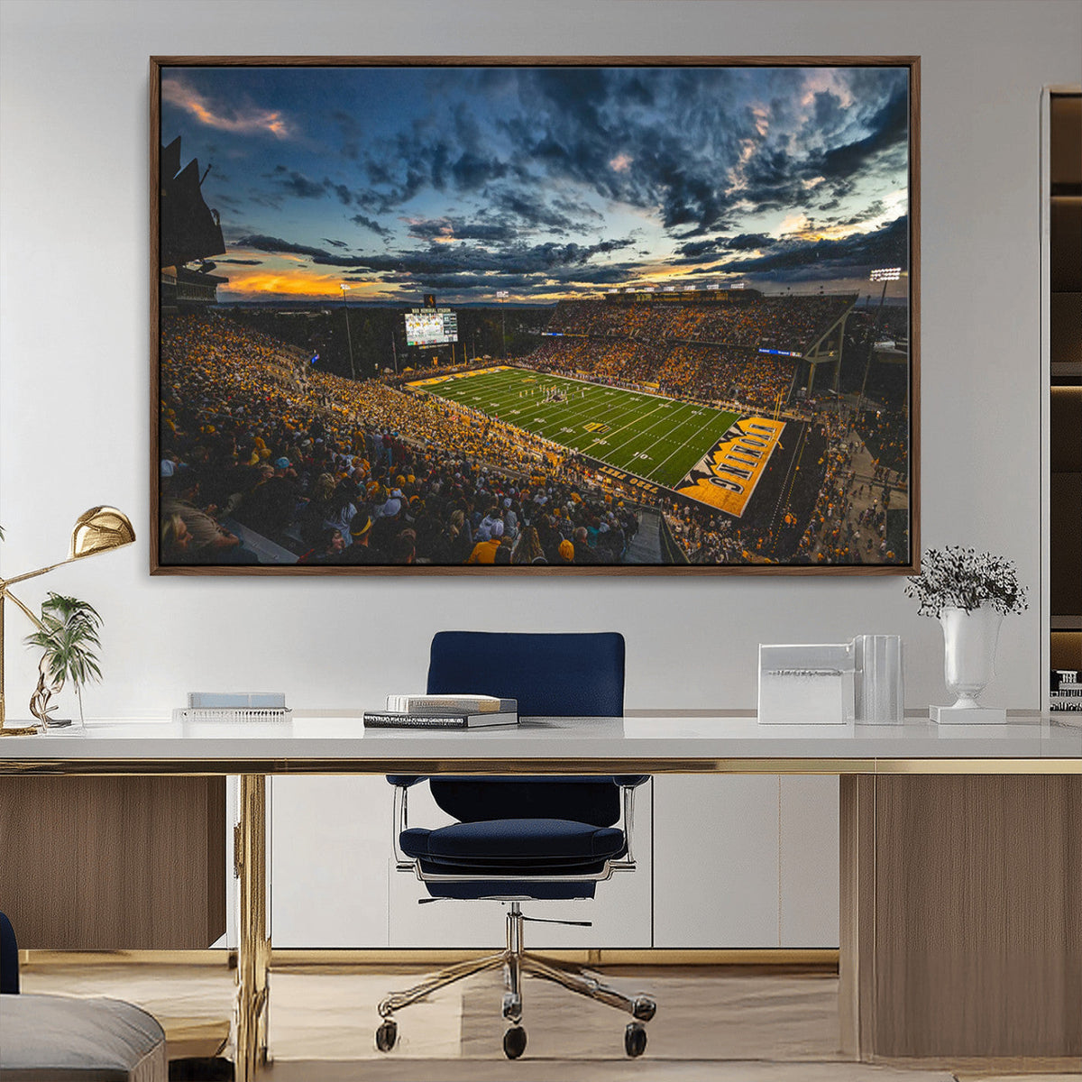 University of Wyoming Cowboys Football Team Print - Laramie