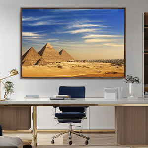 Majestic Ancient Wonders Wall Art Canvas Print – Golden