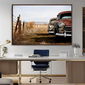 Classic Cars Vintage Wall Art Canvas Print