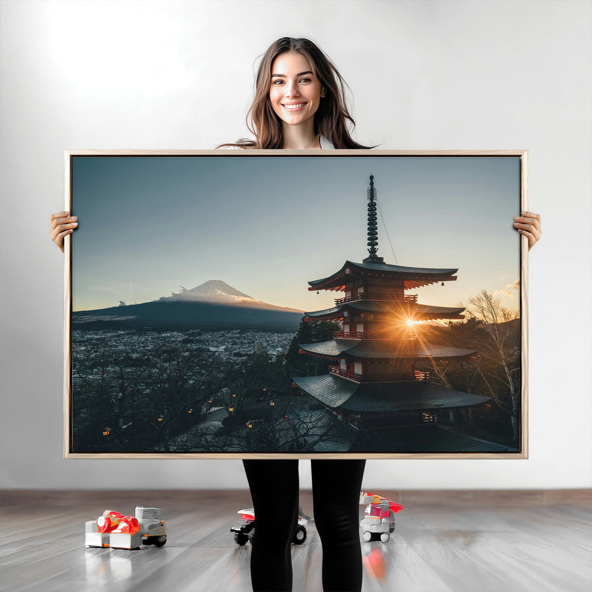 Mount Fuji Wall Art Canvas Print – Framed Japan Travel Art