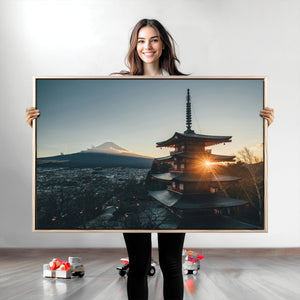 Mount Fuji Wall Art Canvas Print – Framed Japan Travel Art