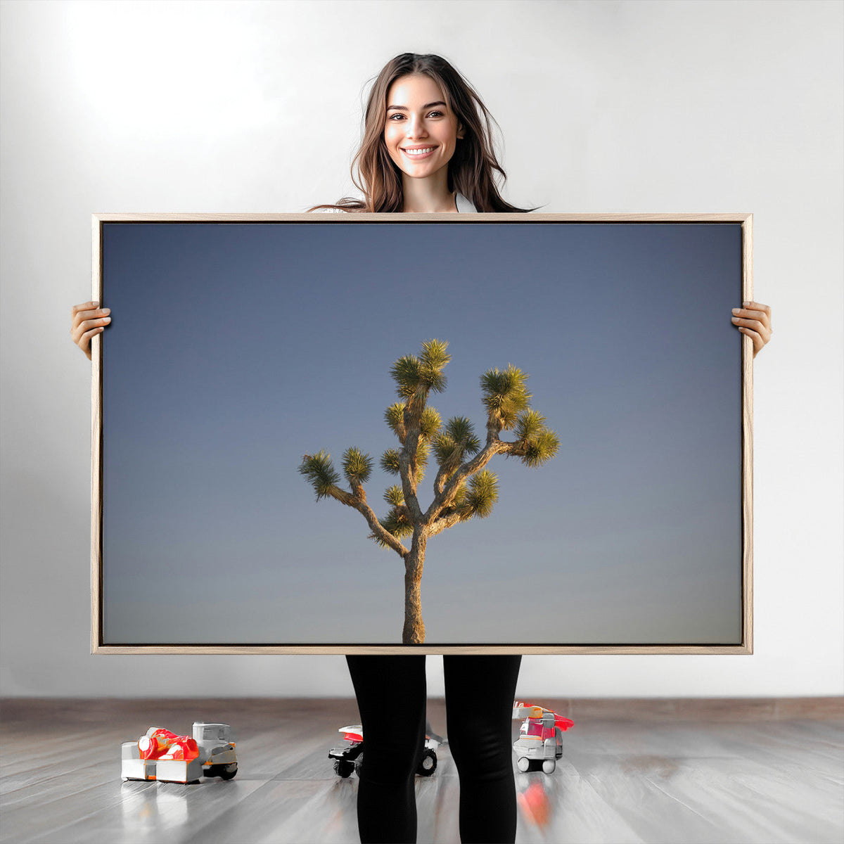 Joshua Tree Wall Art Canvas Print – Framed Southwestern