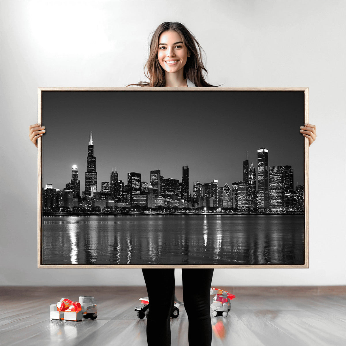 Chicago Wall Art Canvas Print