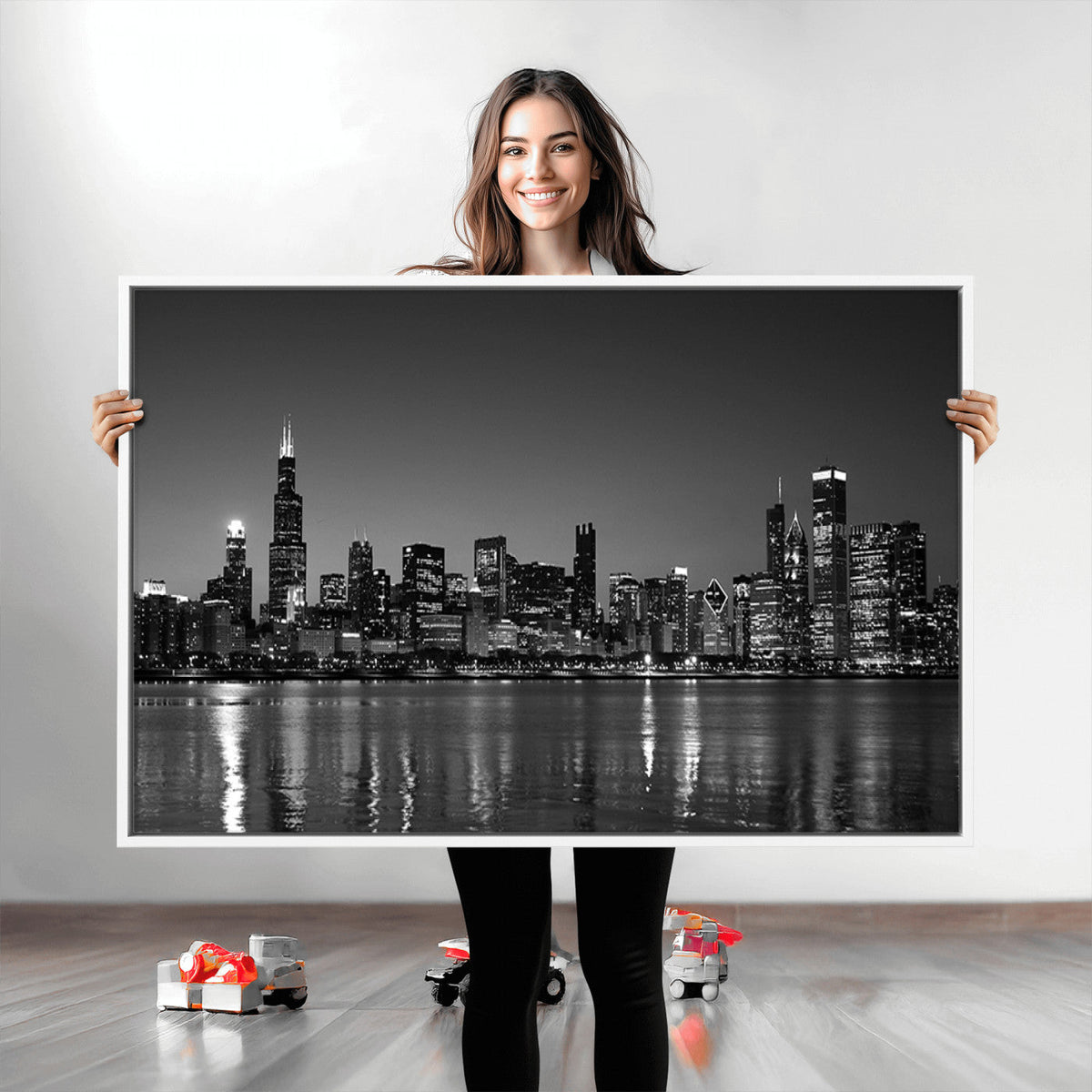 Chicago Wall Art Canvas Print