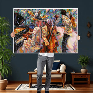 African American Jazz Art Music Abstract Wall Art Painting