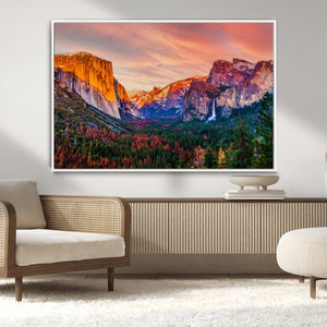 Yosemite Nal Park Wall Art Landscape Canvas Print El Capitan