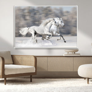 The White Horses Wall Art, Framed White Horses Wall Art