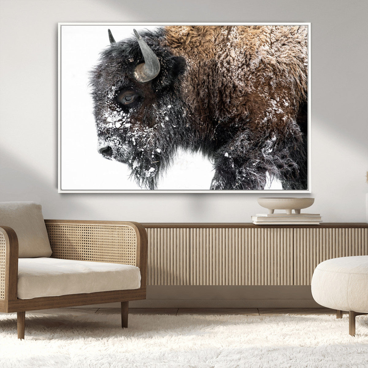 American Bison Wall Art Print – Majestic Buffalo Canvas