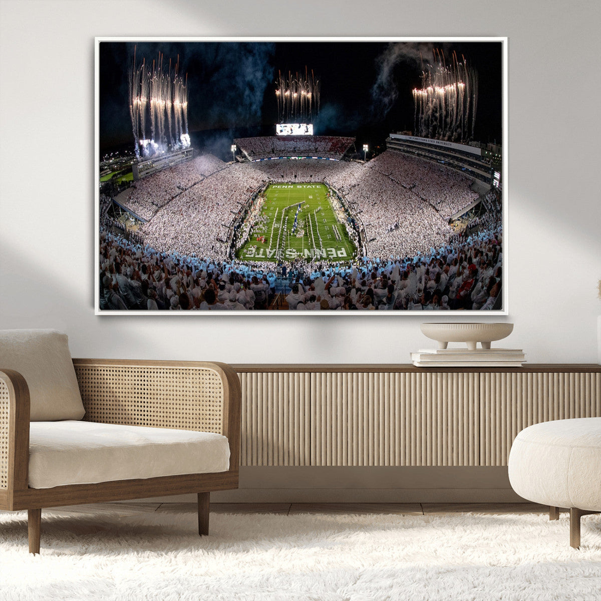 Penn Stadium Football Wall Art Canvas Print, Pennsylvania