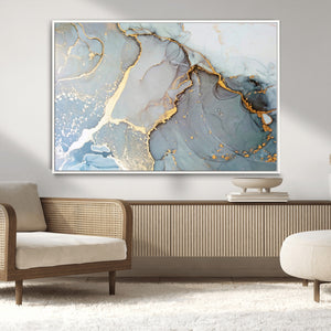 Large Abstract Marble Wall Art Canvas Print for Living Room