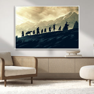 Fellowship Journey Wall Art – Fantasy Adventure Canvas Print