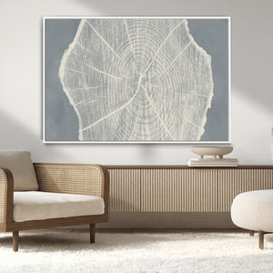 Abstract Tree Ring Wall Art Canvas Print – Nature-Inspired,