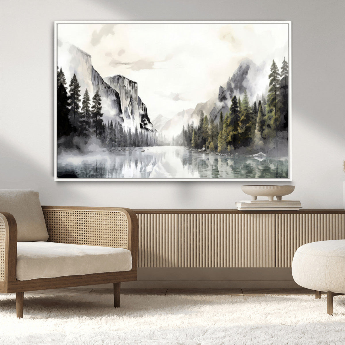 Yosemite Valley Wall Art Canvas Print – Framed and Ready to